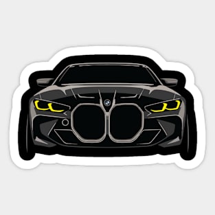 Bmw M3 Competition G82 Vintage Car Art Funny Gift Sticker